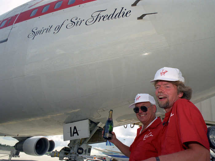 Before signing on to the new airline, Branson sought advice from Laker Airways founder Sir Freddie Laker. 