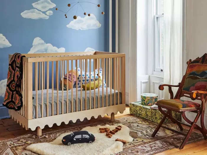 A crib out of a fairy tale nursery