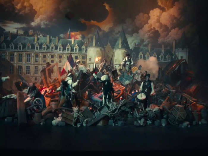 Performers recreated an iconic scene from "Les Misérables."