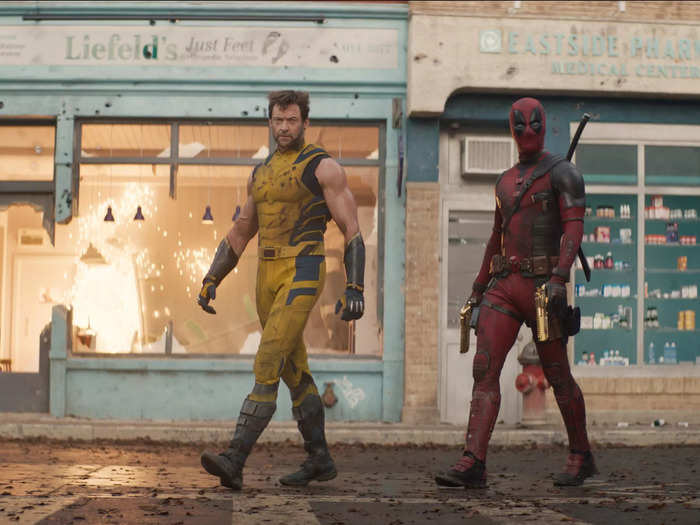 Deadpool and Wolverine crash into a shop called Liefeld