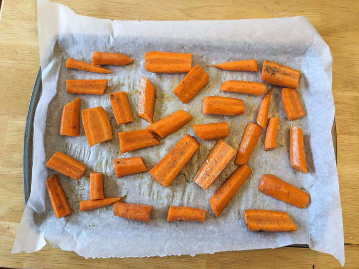 Roasting the carrots was the most time-consuming part of this recipe.