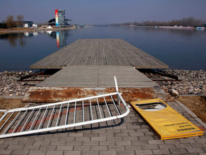 The rowing facility is largely ignored.