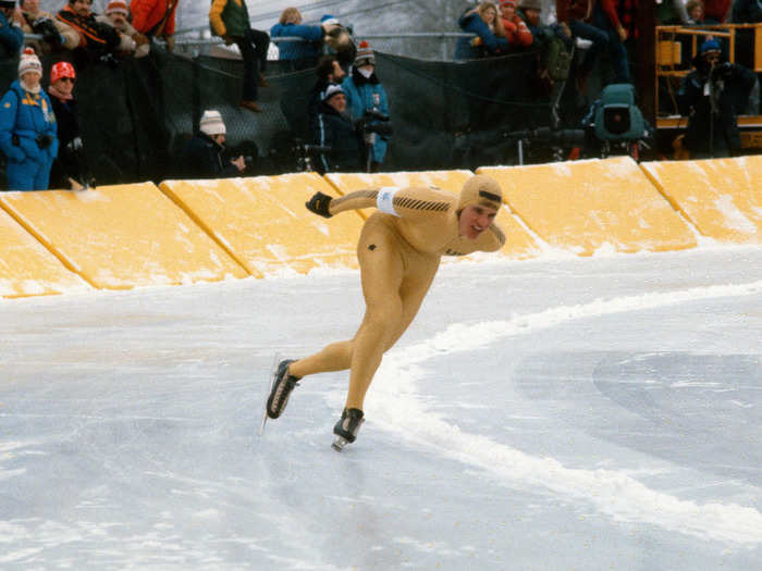 WISCONSIN: Eric Heiden set an Olympic record for every race he skated in during the 1980 games.