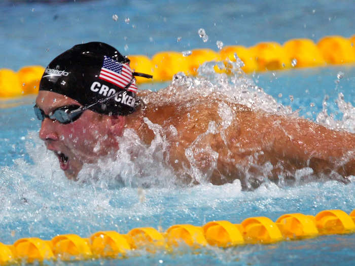 MAINE: Ian Crocker has won five Olympic medals in swimming, three of which were gold.