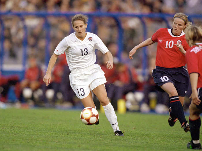 CONNECTICUT: Soccer star Kristine Lilly, who was a member of the US Women