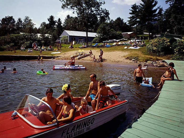 Not all motels were on the side of the road. Others looked more like summer camps, where families could bond over activities before continuing on their way.