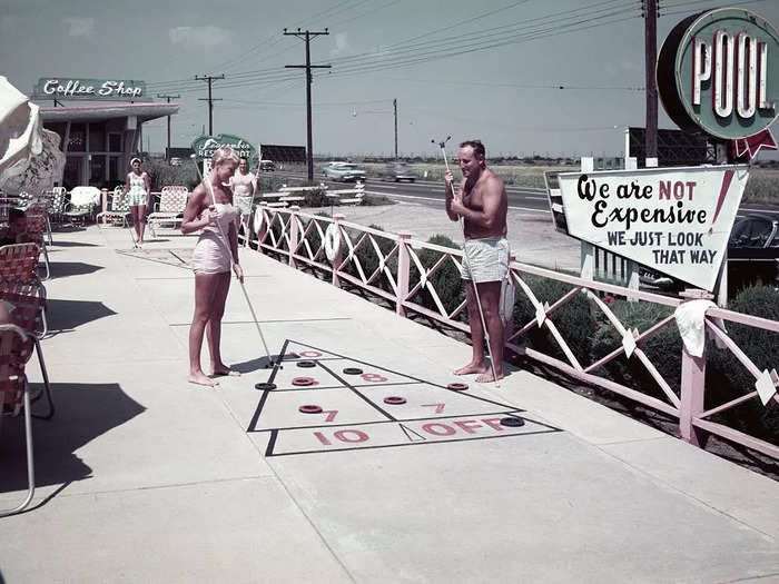 For those still wanting to avoid the great outdoors, motels were an easy, right-off-the-road spot to spend the night.