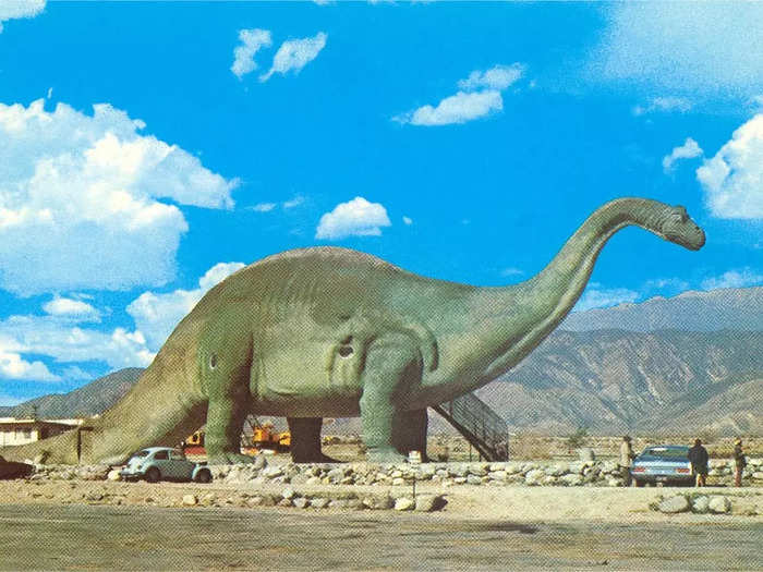 Roadside attractions were built to lure families to new places, even if it meant abandoning your route to spend an afternoon climbing into the body of a giant Brontosaurus.