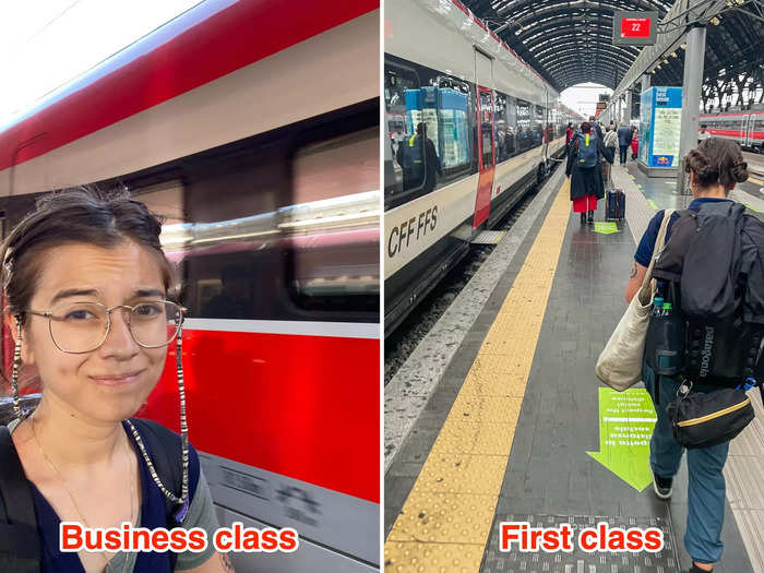 I traveled in first and business class on trains across Europe. There was just a  difference, but the cheaper one was better. | Business Insider India