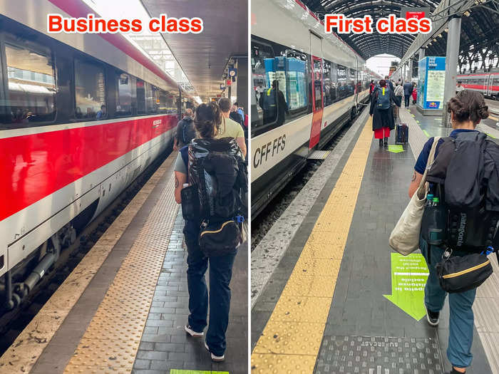 I was surprised to find that the business-class ride on the Frecciarossa gave me a more luxurious experience than the first-class ride on the EuroCity train.