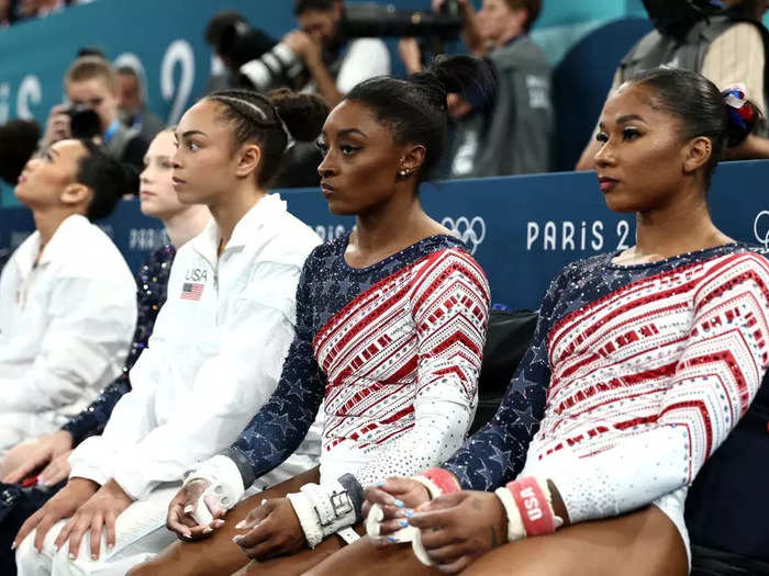 The leotard for the team final on Tuesday paid tribute to the 1996 US women