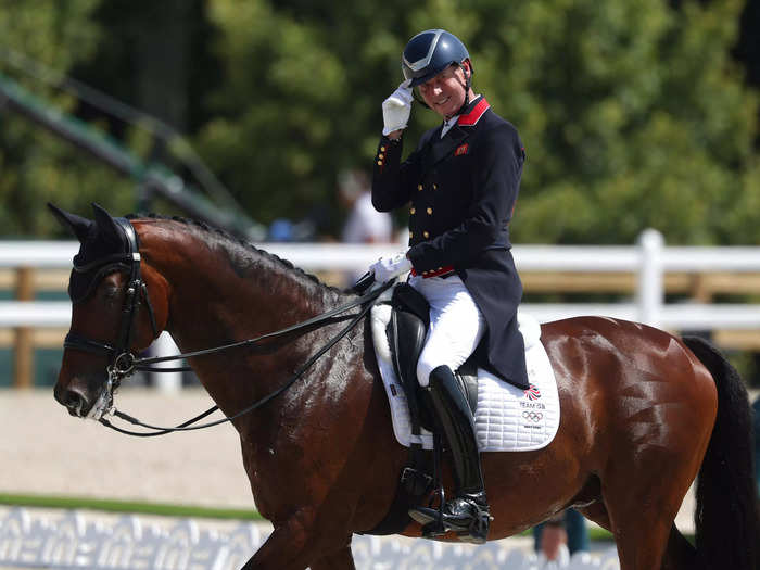 Carl Hester is competing in equestrian events for Great Britain at 57.