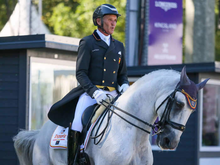 On the other side, 65-year-old equestrian Juan Antonio Jiménez is representing Spain. 