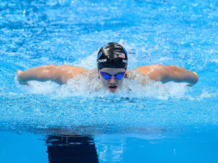 Alex Shackell is a 17-year-old competing on the US swim team.