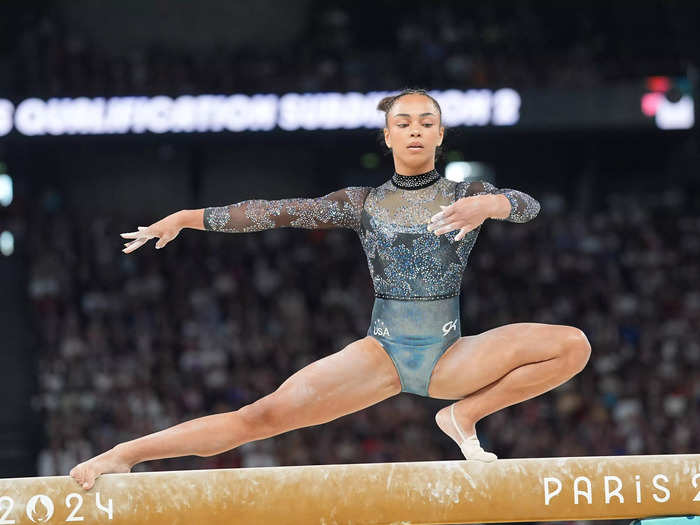 Gymnast Hezly Rivera competed for Team USA at 16.