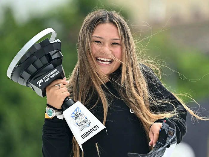 Sky Brown, another young skateboarder, is a 16-year-old competing for Great Britain.