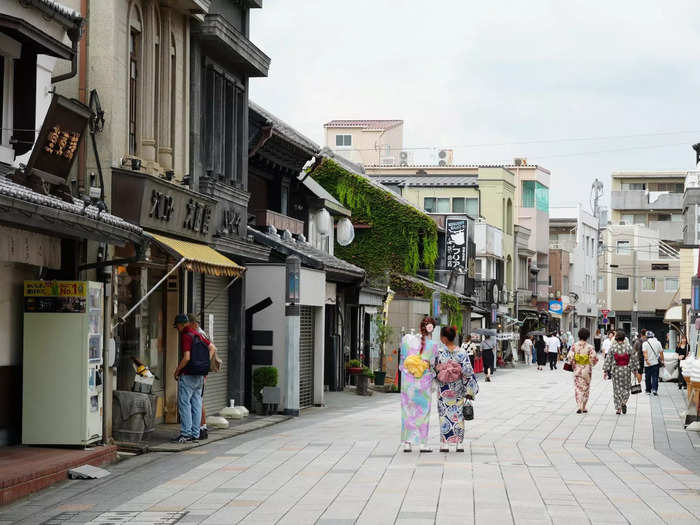 4. Take a short ride to Kawagoe to shop and eat sweet potatoes 