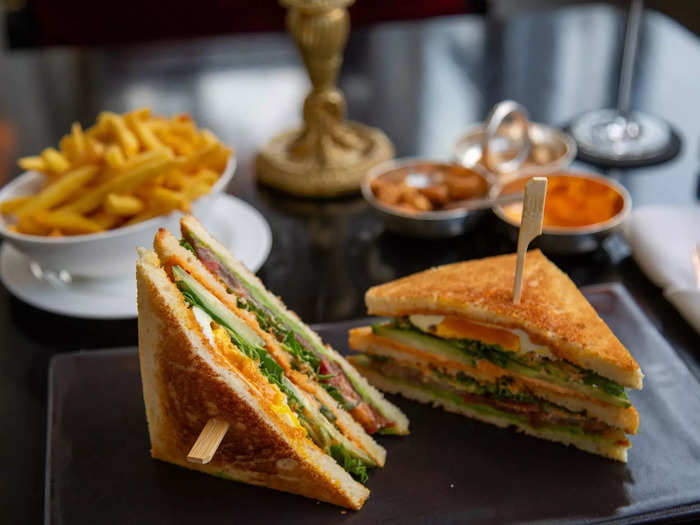 Even a simple club sandwich felt elevated at the hotel.