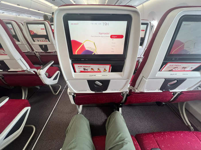 I was impressed by the amount of legroom here as well.