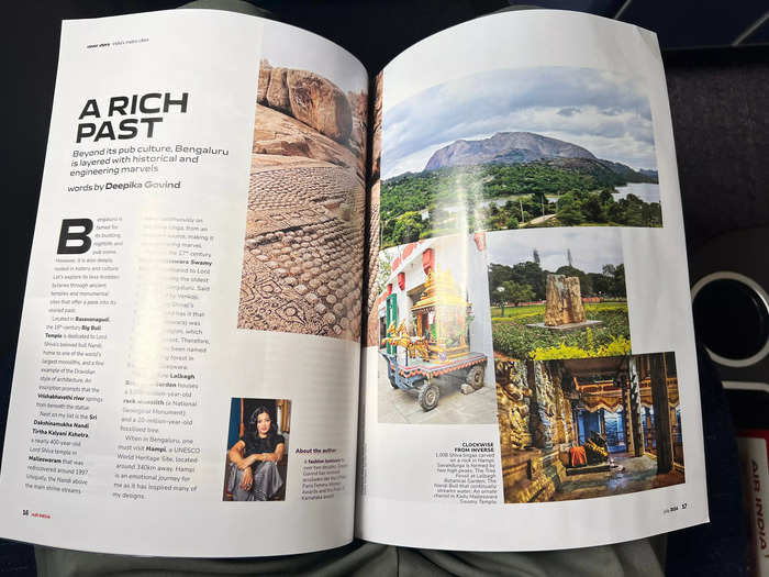 Or if you wanted to read instead, there was some insightful travel writing in the magazine.