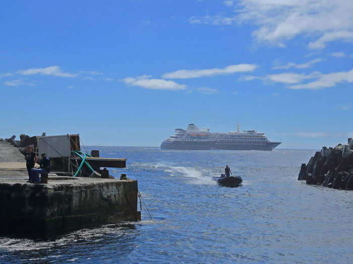 While some cruise ships have added the port to their route from Africa to Latin America so tourists can have a peek into this style of remote life, it