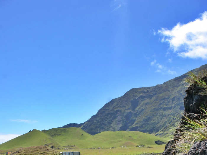 Every family living on the island has a few fields to grow potatoes and other crops. They harvest inside "walled patches" made from volcanic rock, and use hand tools rather than harvesting machinery.