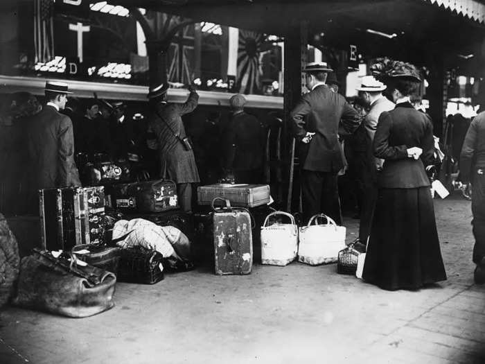 People used to dress up for train travel.