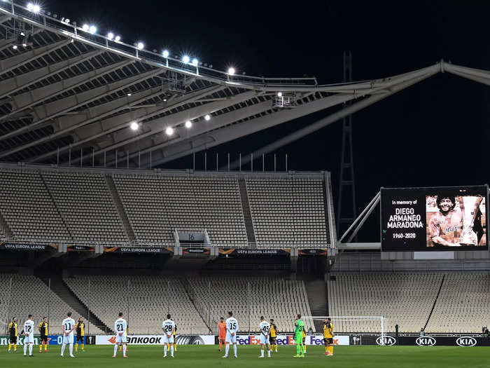 Now, multiple Greek soccer teams share the stadium with touring musicians.