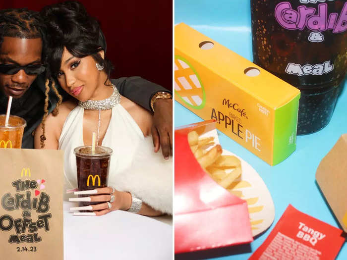 February 2023: Cardi B and Offset collaborate with McDonald