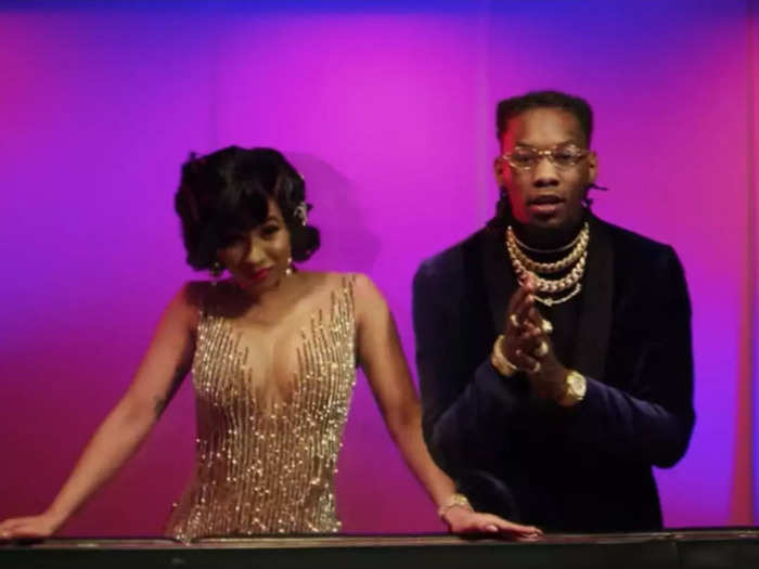 May 18, 2017: Cardi B and Offset star in the video for "Lick."