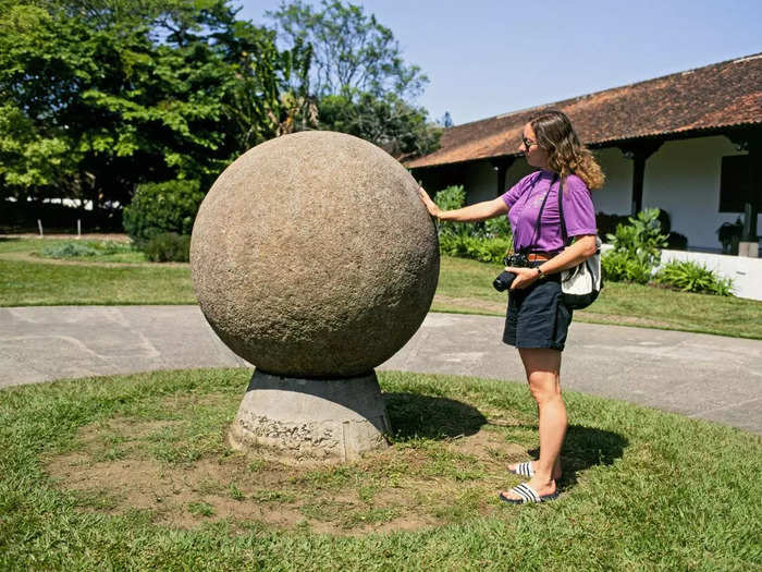 Why did people carve large stone spheres in Costa Rica?