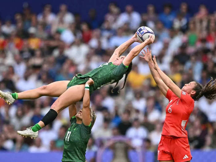 In a match against Great Britain, the Irish women