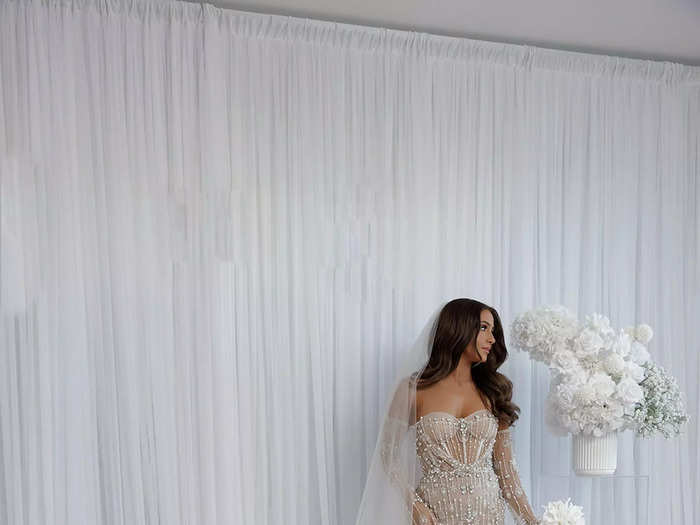 She knew the dress was perfect for her wedding as soon as she tried it on. 