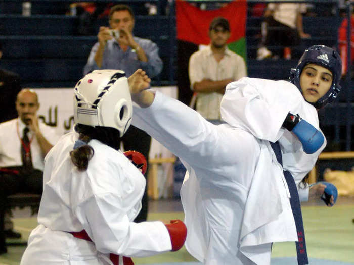 Sheikha Maitha Al Maktoum made history when she competed in martial arts at the 2008 Olympics in Beijing.