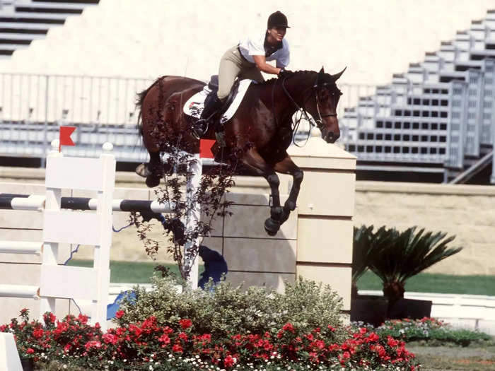 Princess Haya of Jordan competed in show jumping at the 2000 Olympic Games.