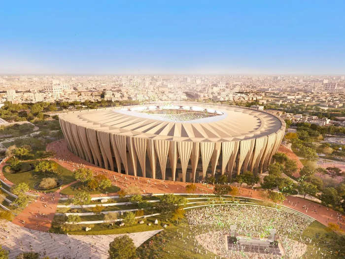 The Prince Faisal Bin Fahad Sports City Stadium that