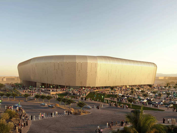 The existing King Saud University Stadium in Riyadh will be refurbished to increase seating capacity from 27,000 to more than 46,000.