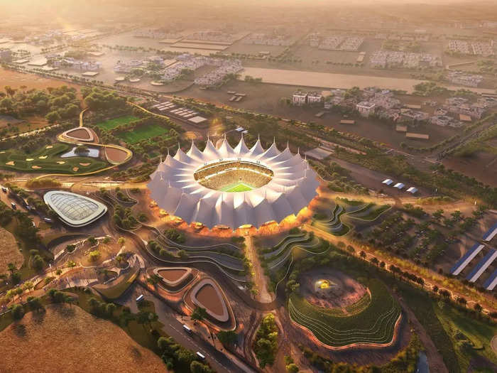 The King Fahad Sports City Stadium is an existing stadium in Riyadh that will be refurbished by 2026 to expand its seating capacity to 70,200.