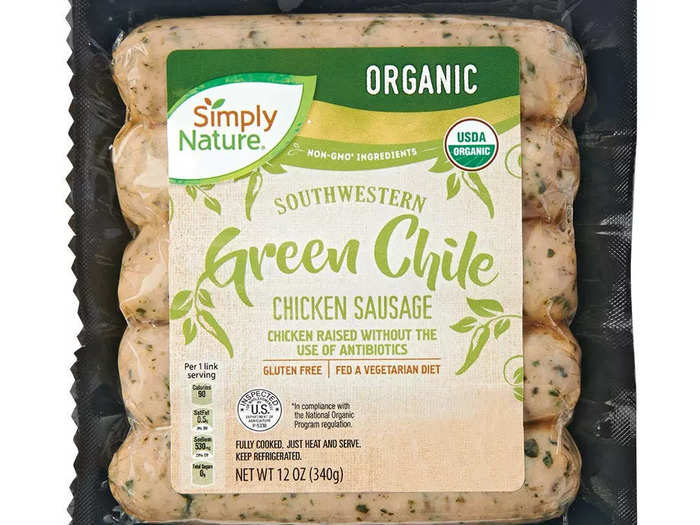 Wrap up grilling season with Simply Nature organic chicken sausages.