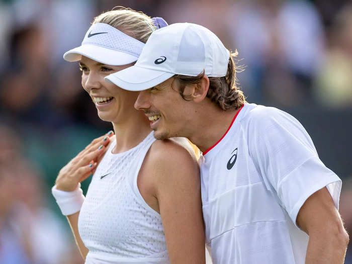 Tennis players and couple Katie Boulter and Alex De Minaur both made their Olympic debuts this year.