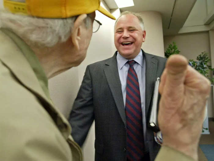 Walz won a seat in the House of Representatives in 2006 and served six consecutive terms.