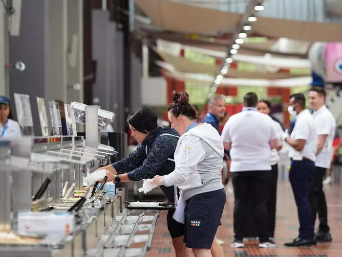 After the Games began, organizers brought in more eggs and meat because of athletes