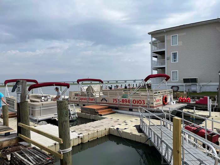 We arrived at the docks in Chincoteague before our departure time.