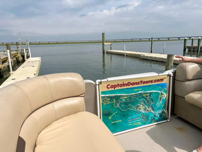 I registered for a boat tour around Chincoteague Island for $50 per person.