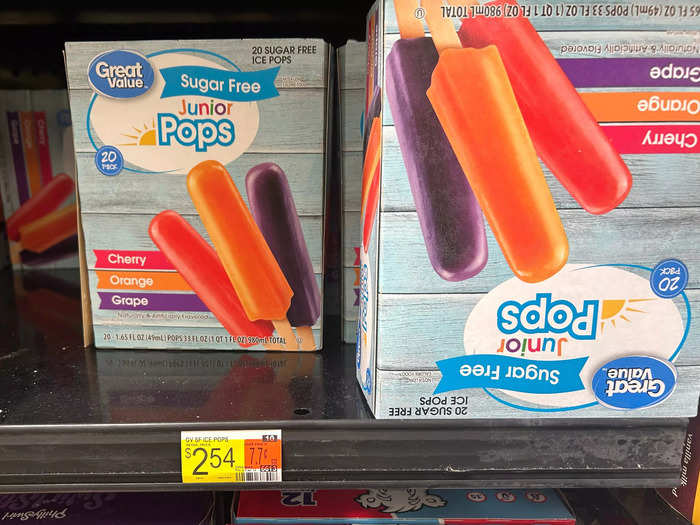 Next on my list were ice pops. 