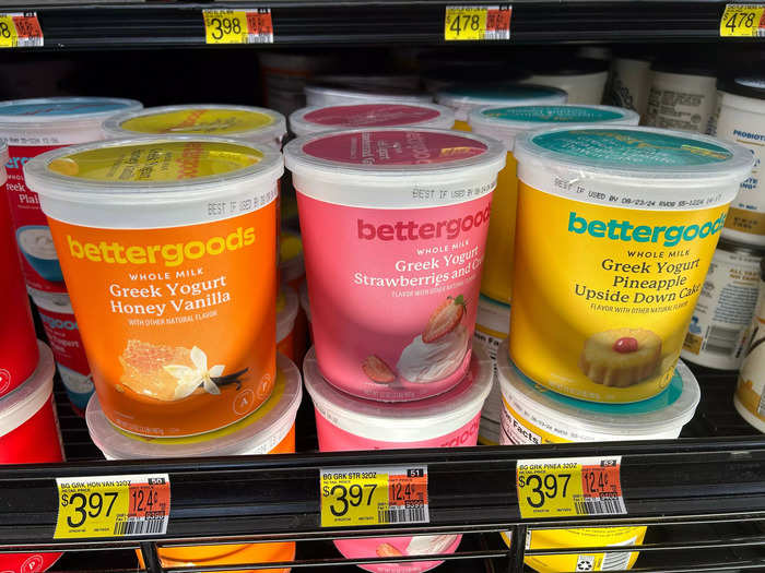 I was impressed by the yogurt prices at Walmart. 