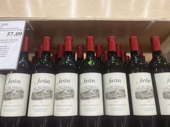 You can never go wrong with the Jordan Winery cabernet sauvignon.