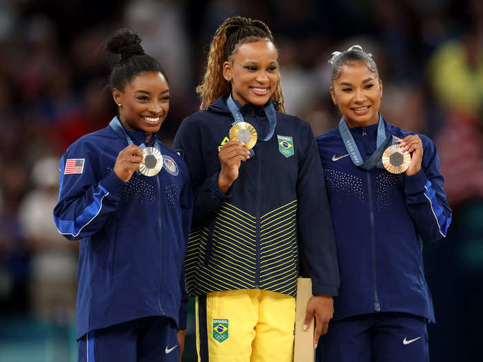 For the first time, an Olympic gymnastics podium featured only Black women.