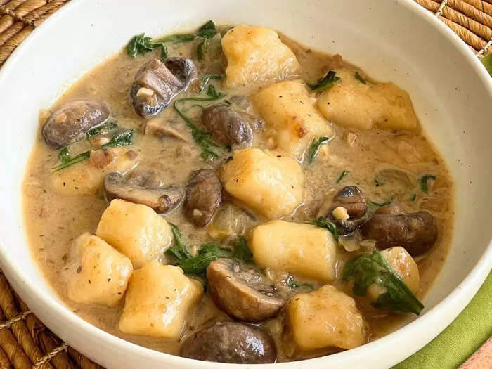 Mushroom marsala gnocchi is my fancy (but easy) weeknight go-to.