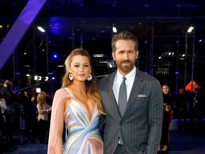 The pair had fun with prints at the premiere of "The Adam Project" in February 2022.